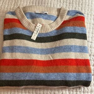 Madewell Multicolor Striped Crewneck Sweater